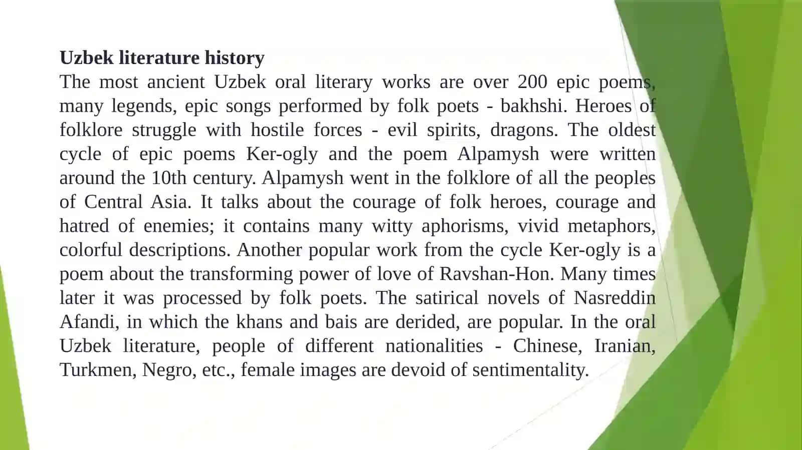 Uzbek literature history 2