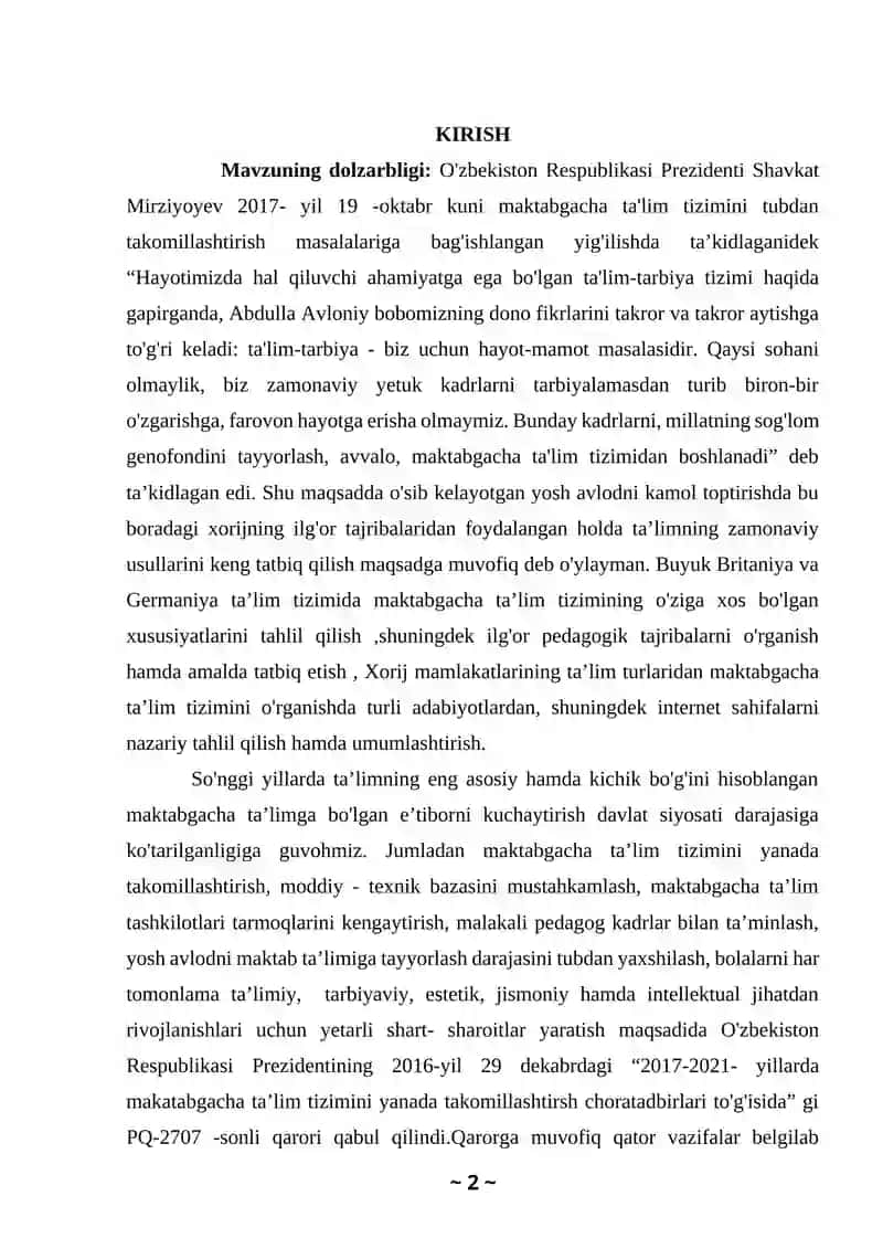 Maktabgacha Ta'lim Tizimi 2