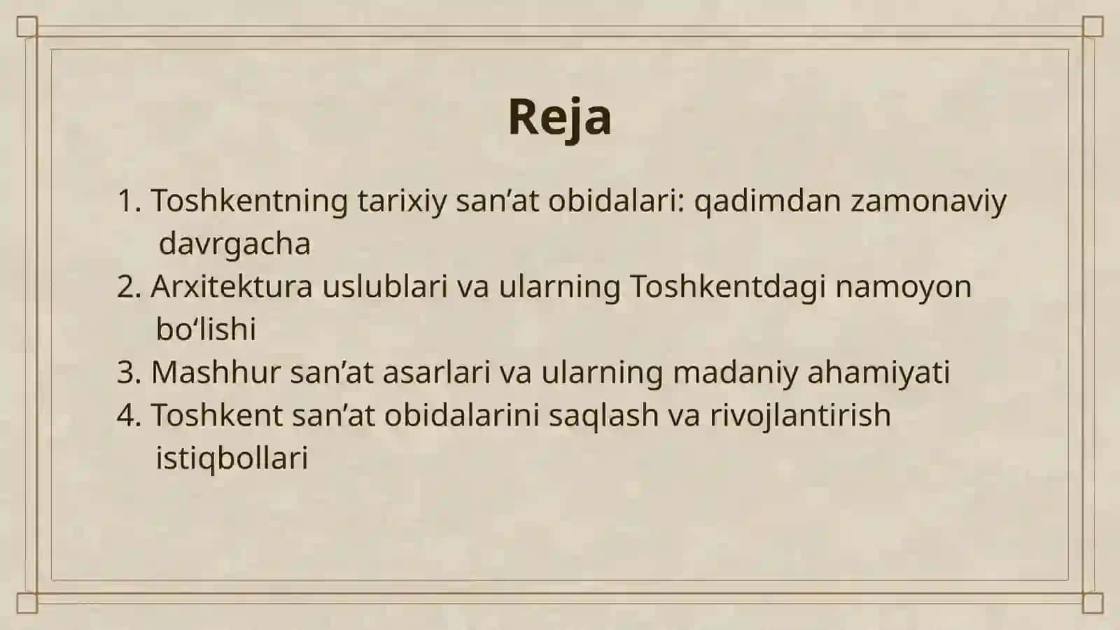 TOSHKENT SAN’AT OBIDALARI 2
