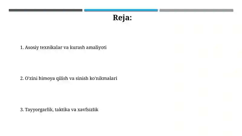 Taekvondoda Texnik Tayyorgarlik 2