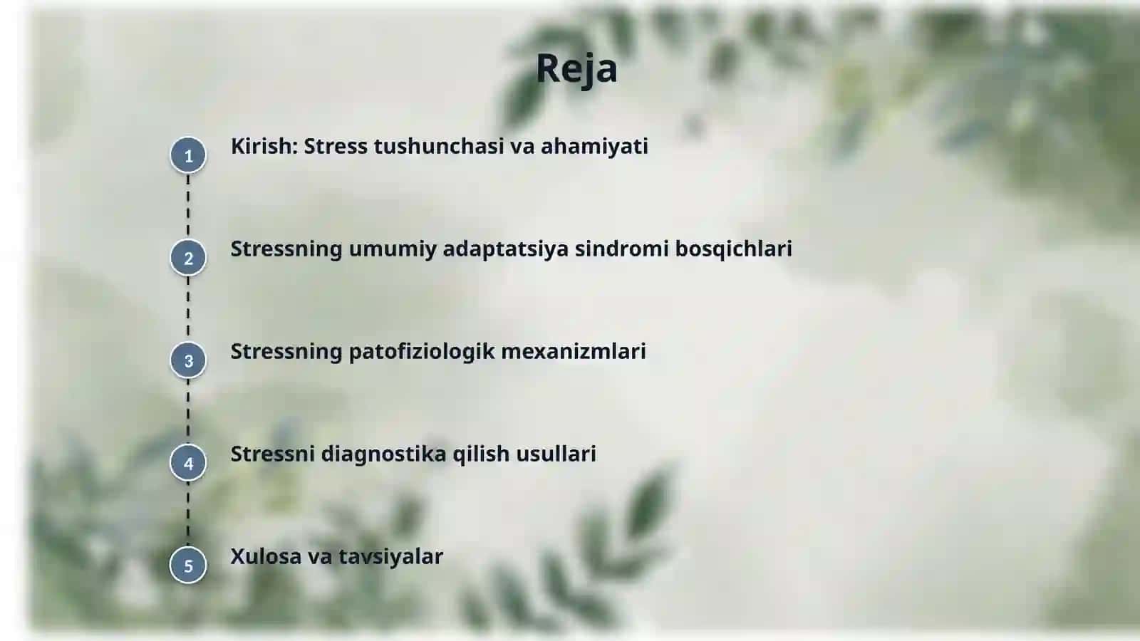 Stress bosqichlari , diagnostikasi 2