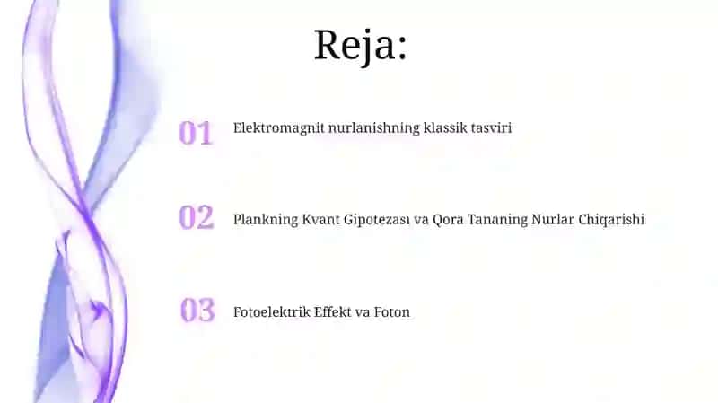 Plankning Kvant Gipotezası va Qora Tananing Nurlar Chiqarishi 2