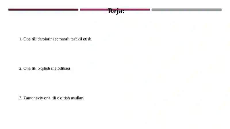 Ona tili oʻqitish metodikasi 2
