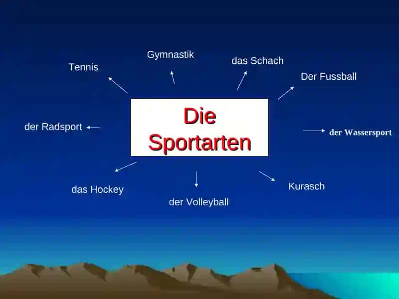 Die Sportarten 2