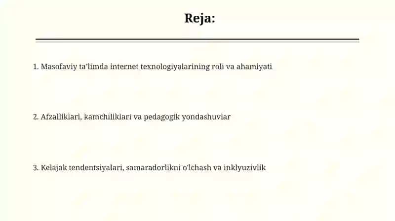 Masofaviy Ta'lim va Internet Texnologiyalari 2