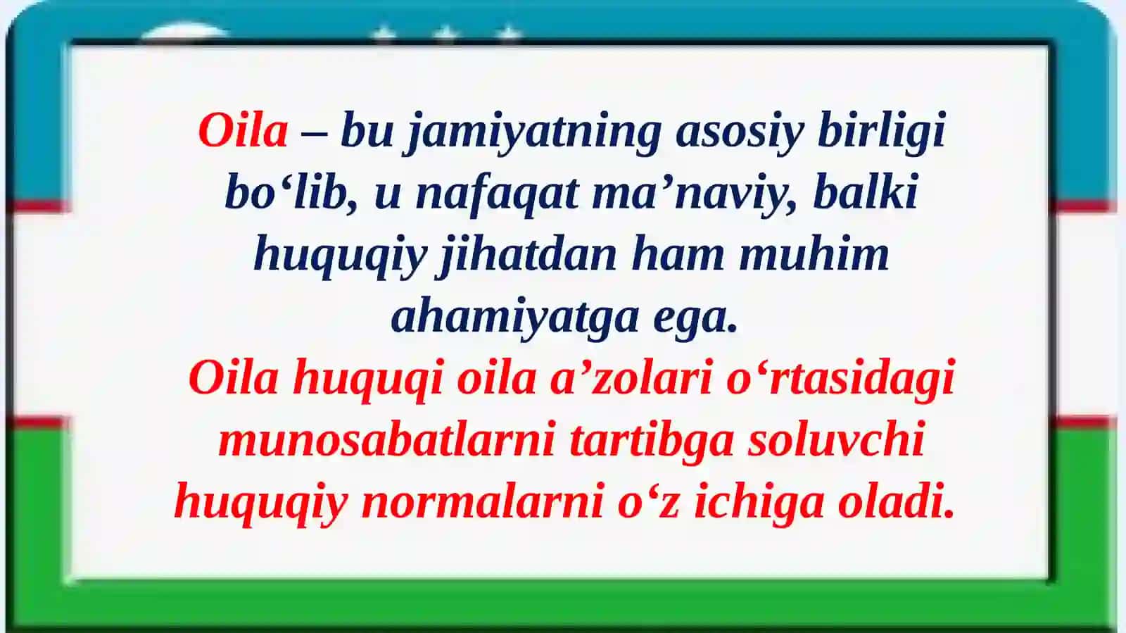 Oilaning huquqiy asoslari 2