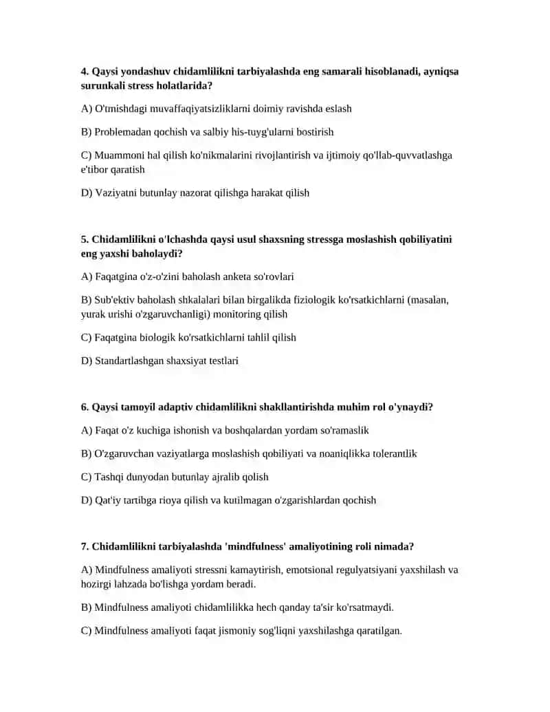 Chidamlilikni tarbiyalash 2