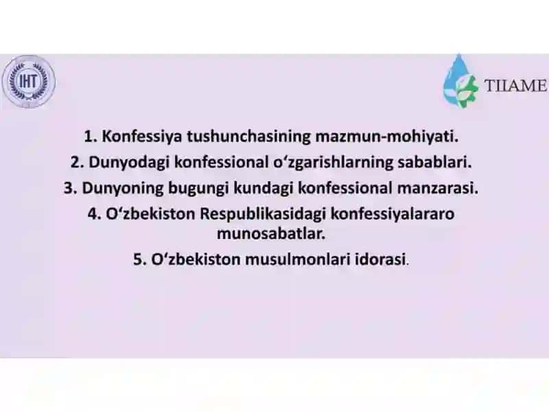 XX-XXI asirlarda dunyoning konfessial manzarasi 2