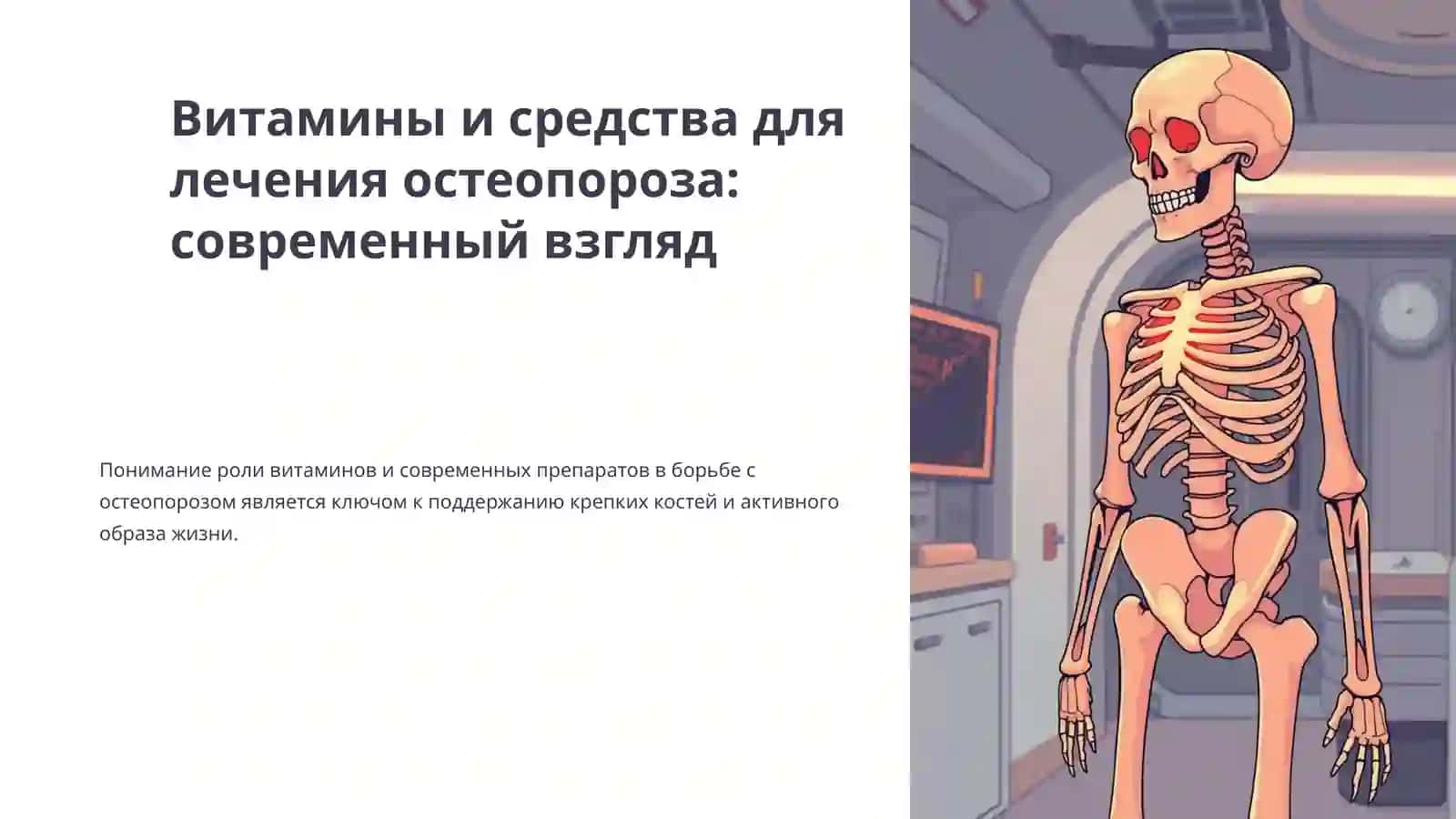 Витамины и средства для лечения остеопороза: современный взгляд 2