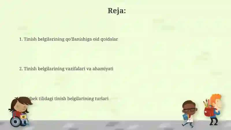 Oʻzbek tilida tinish belgilari 2