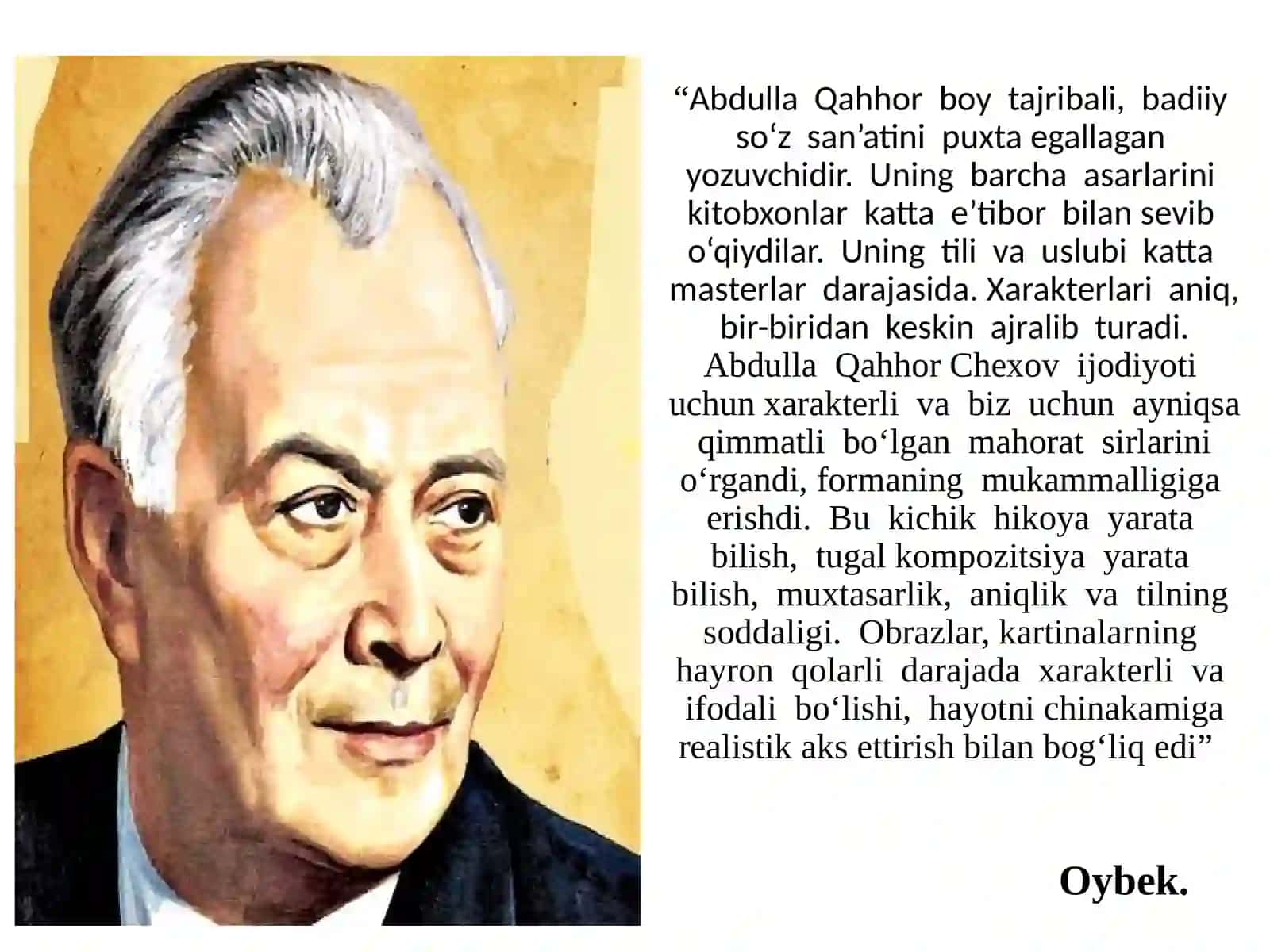Аbdullа Qаhhоr hikоyalari uslubi 2