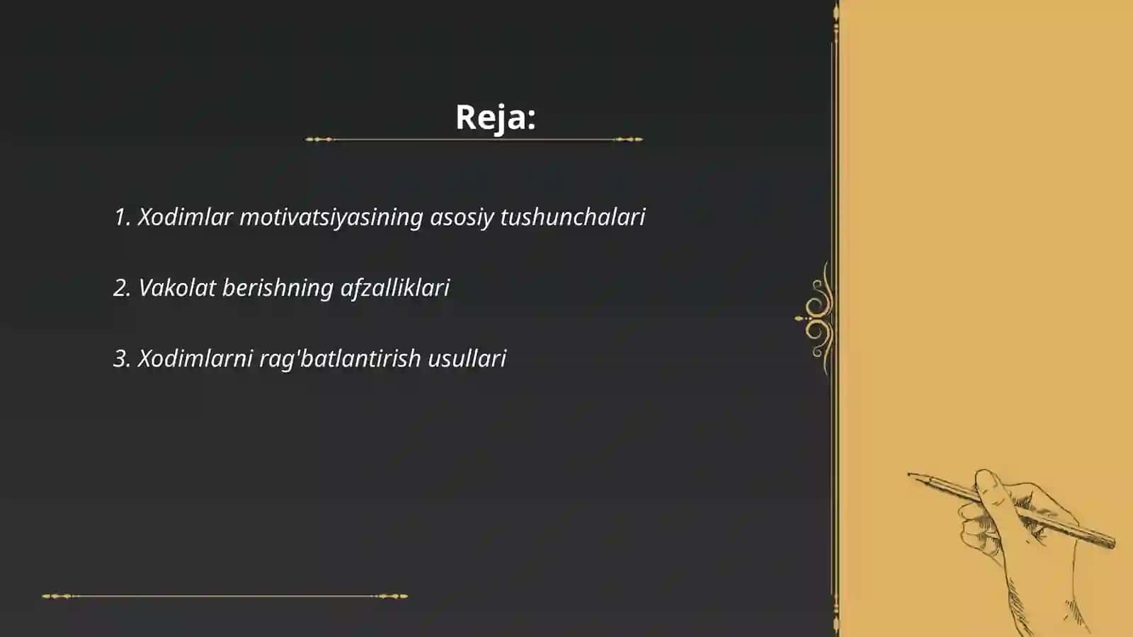 Xodimlarni motivatsiya qilish va ularga vakolat berish 2