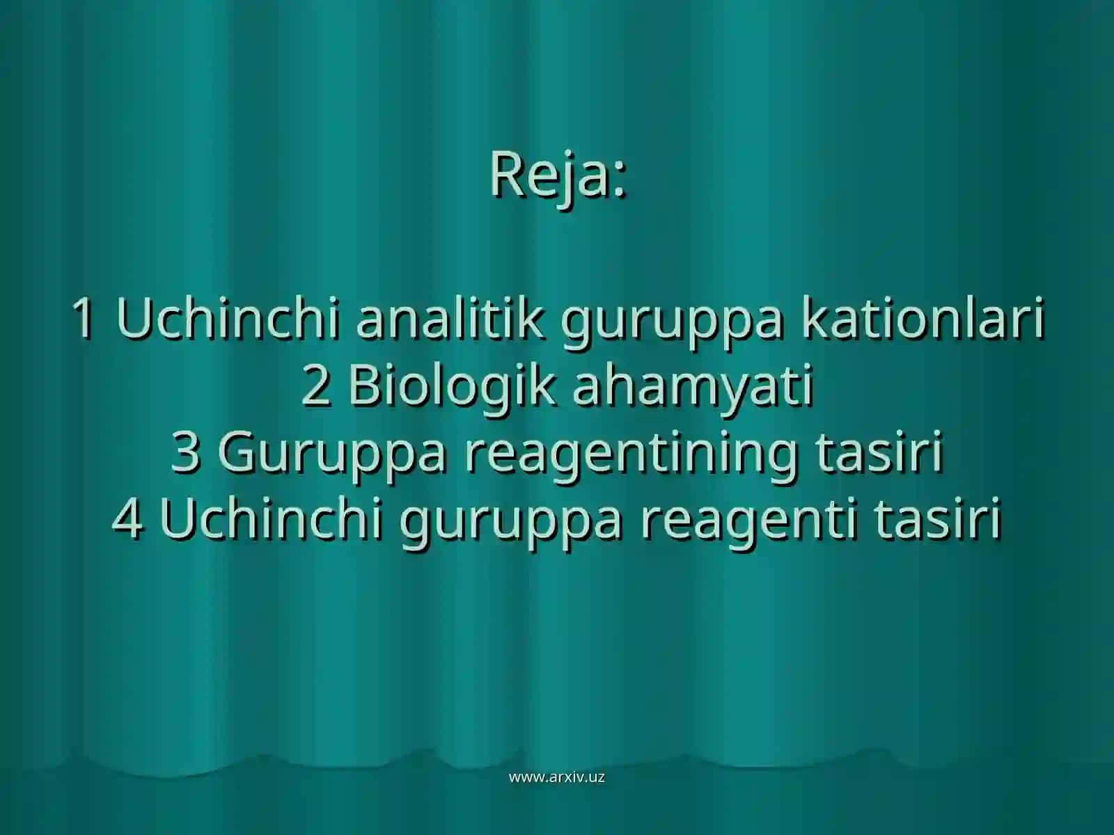 Kimyo o’qitish metodikasi 2-B 2