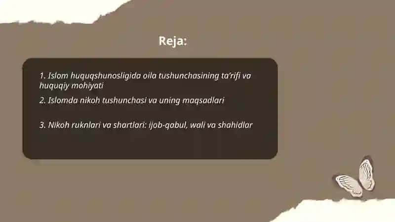 Islom huquqshunosligida oila, nikoh, taloq 2