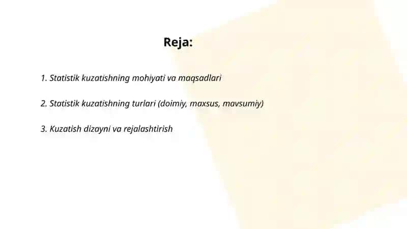 Statistik kuzatish 2