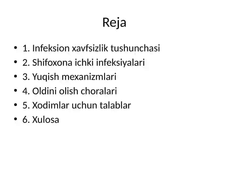 Infeksion xavfsizlik 2