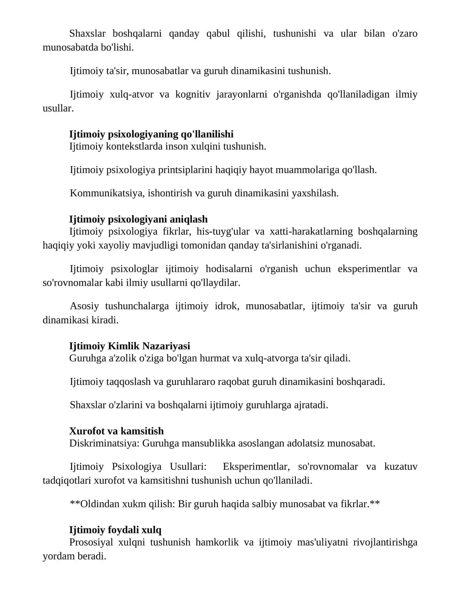 Ichtimiy pisixalogiyani asosiy tushunchalari va metodlari 2