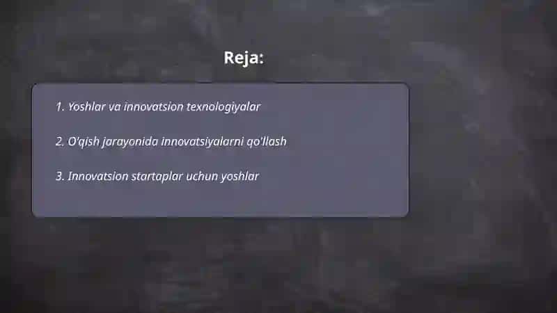 Yoshlar innovatsion gʻoyalar tashabbuskori 2