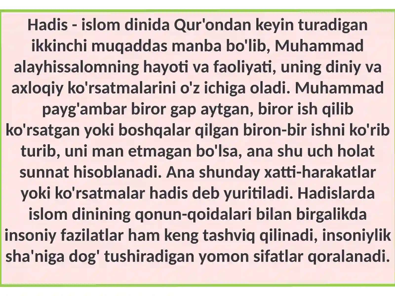 HadisiSharifdata'lim-tarbiyaningyoritilishi 2