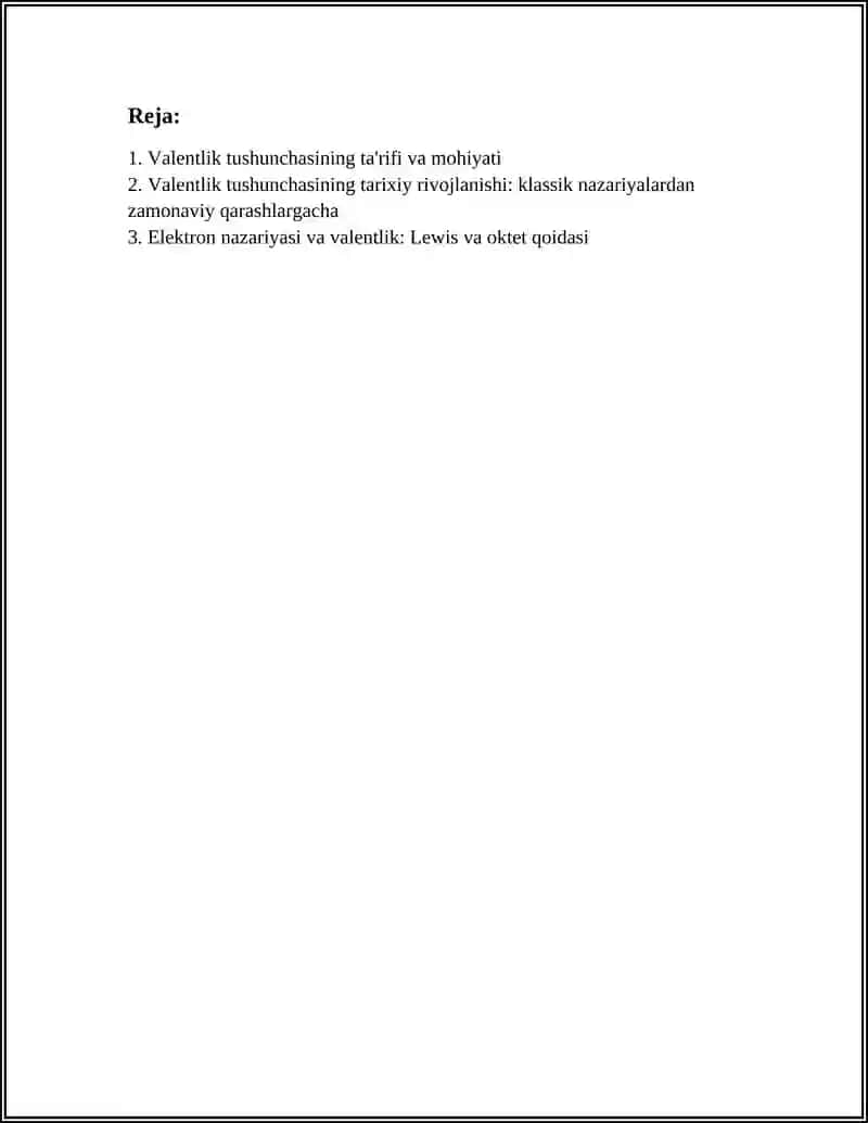 Valentlik Tushunchasi 2