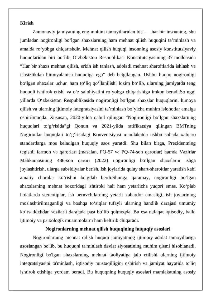 Nogironlarning mehnat qilish huquqi 2
