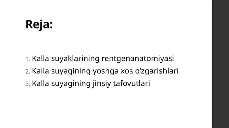 Kalla suyaklarining rentgenanatomiyasi. Kalla suyagining yoshi va jinsiy tafovutlari 2