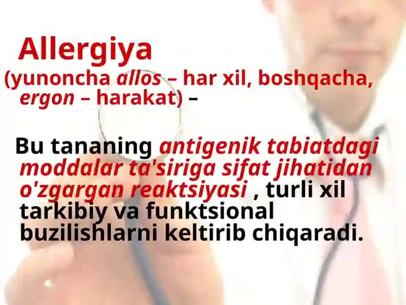 Pollinozlar tasnifi , klinikasi xususiyatlari 2