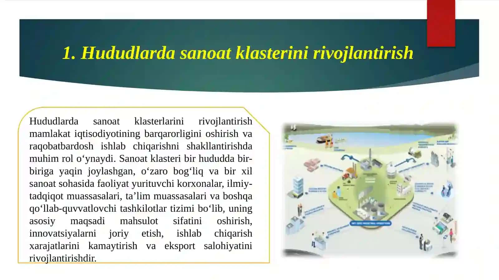 HUDUDLARDA SANOAT KLASTERI RIVOJLANISHINING QONUNIYATLARI 2