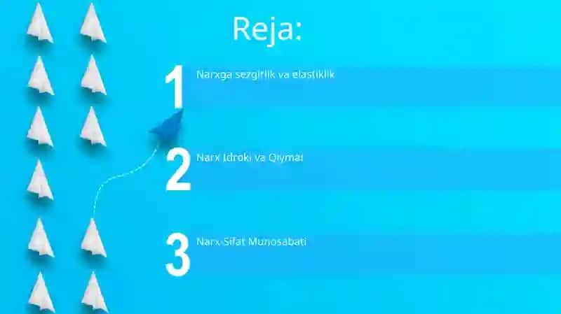 Narx isteʼmolchi hulq atvorini belgilovchi omil sifatida 2