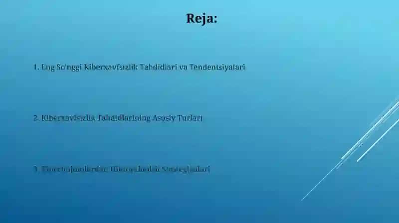 Kiberxavfsizlik Tahdidlari 2