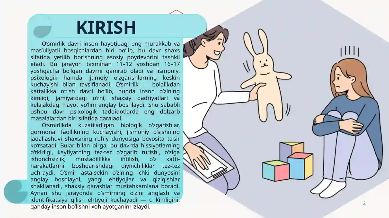 O‘SMIRLIK DAVRIDA SHAXS SHAKLLANISHINING PSIXOLOGIK OMILLARI 2