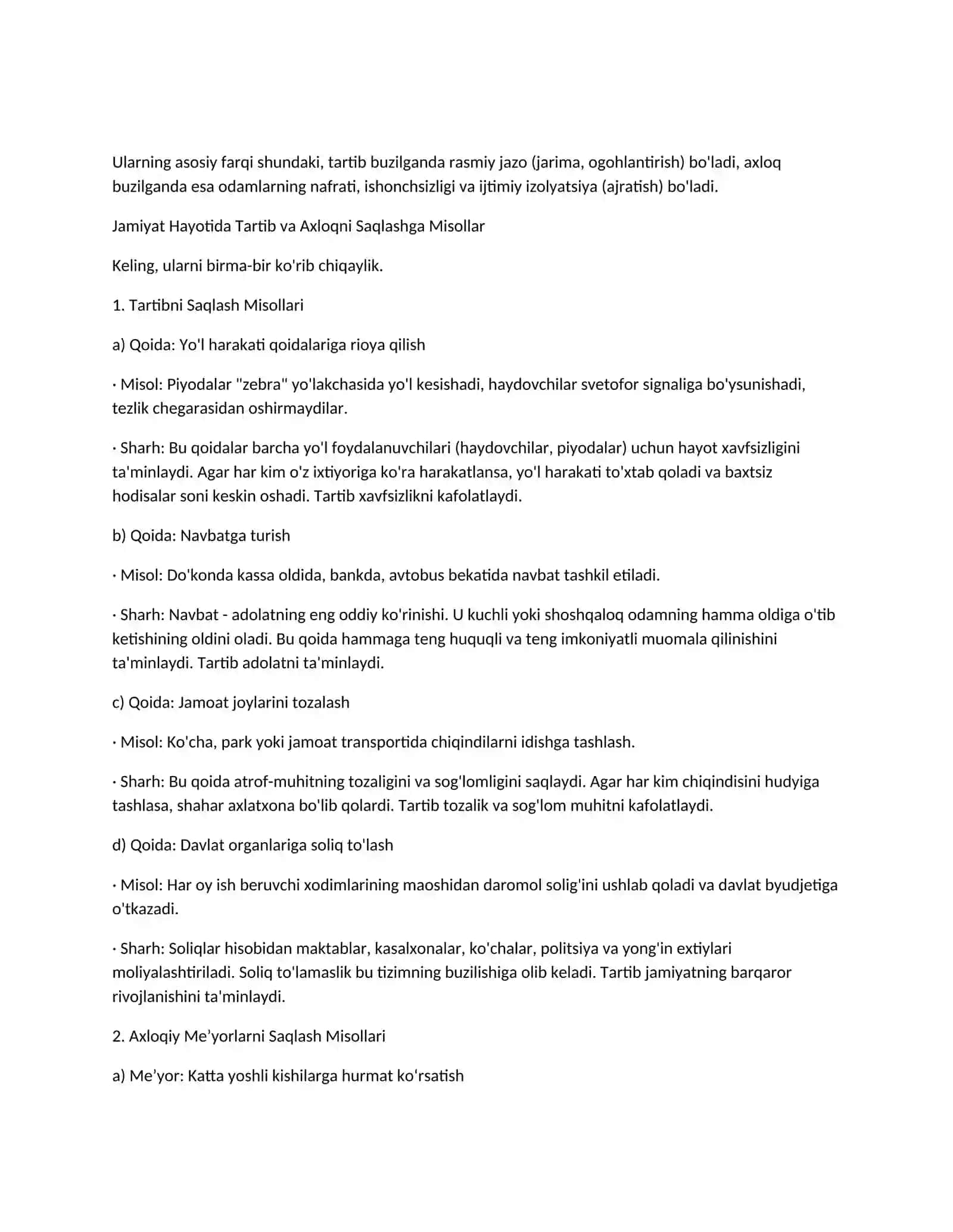 Dinshunoslik fanidan keys savolga javoblari 2