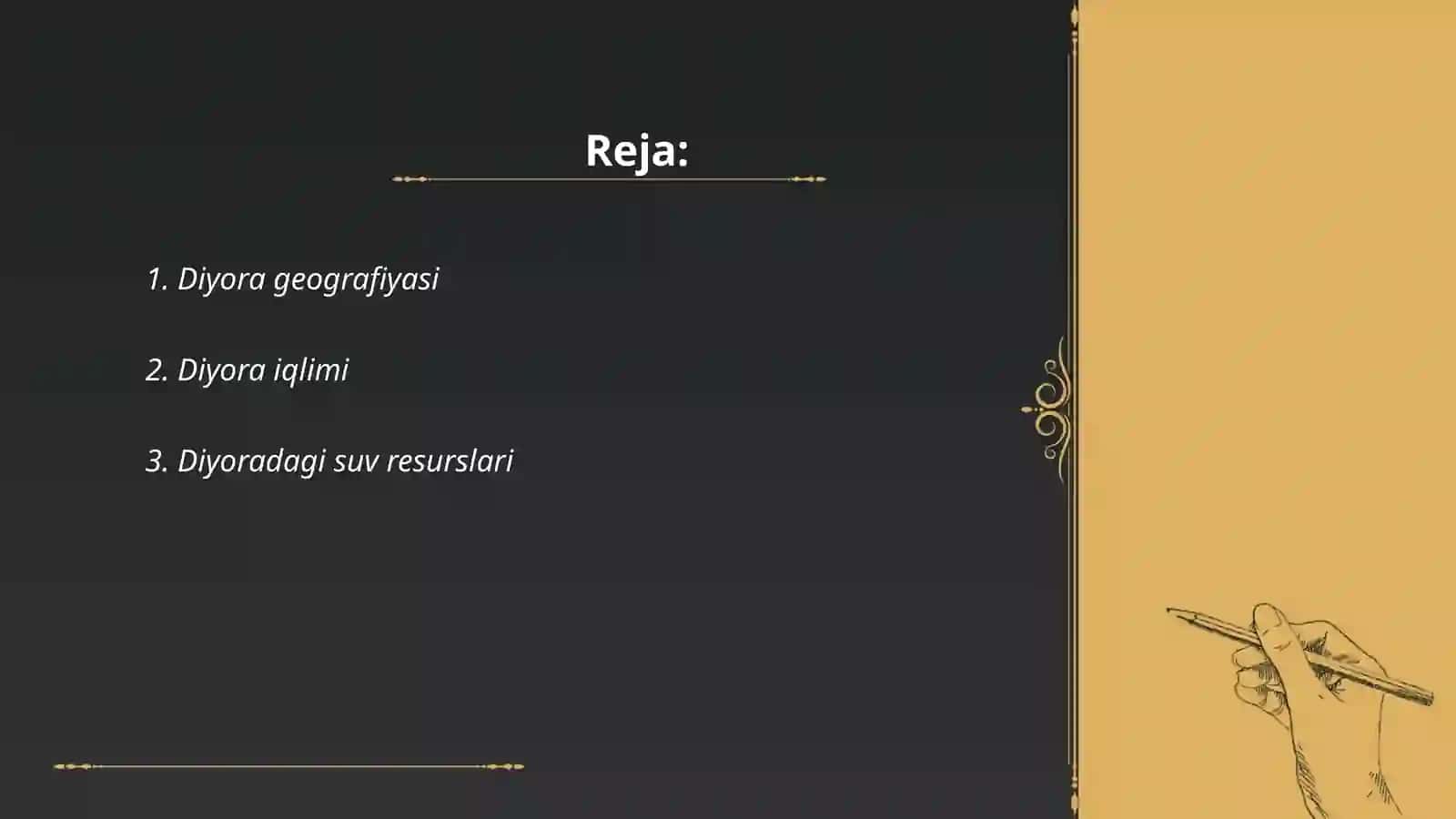 Diyora geografiyasi 2