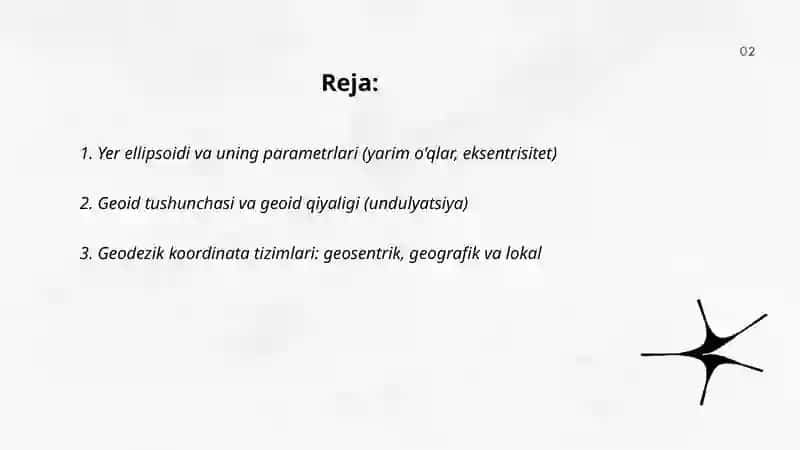 Yer ellipsoidi va uning parametrlari 2