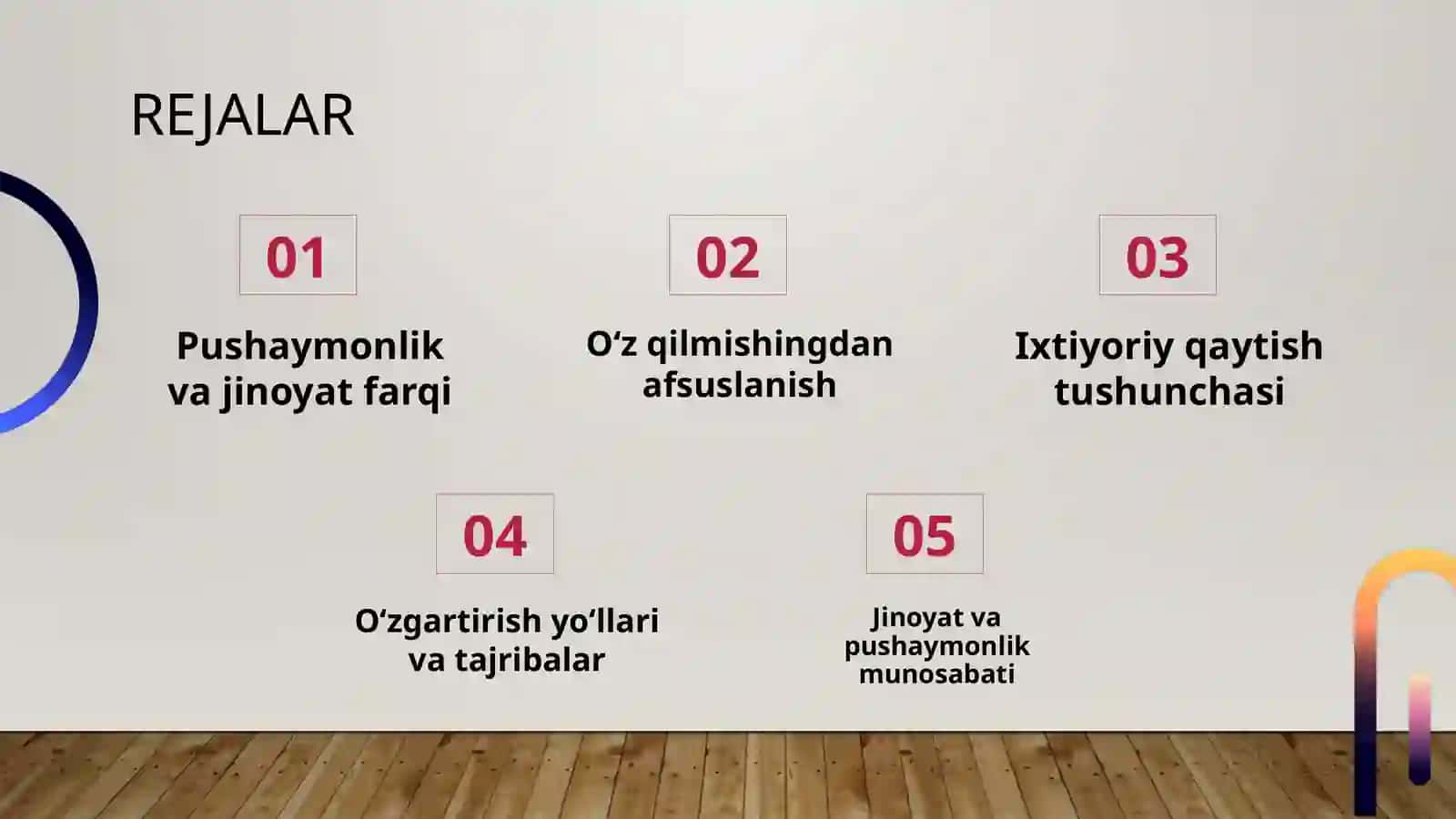 O‘z qilmishidan chin ko‘ngildan pushaymon bo‘lish va uning jinoyat sodir etishdan ixtiyoriy qaytishdan farqi 2