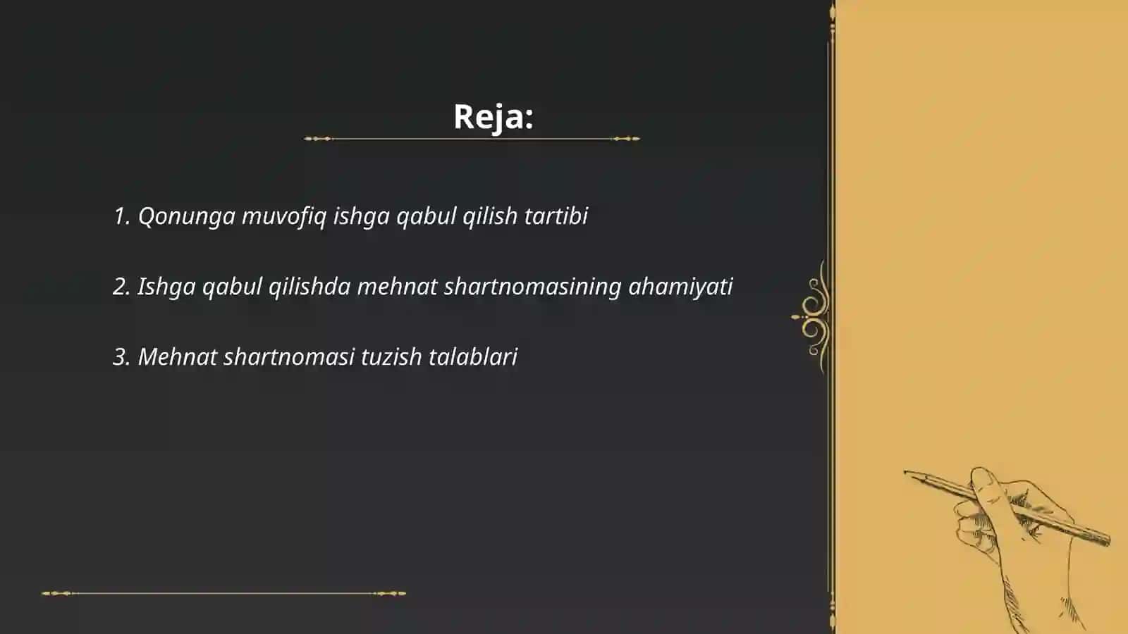Qonunga koʻra ishga joylashish tartibi 2
