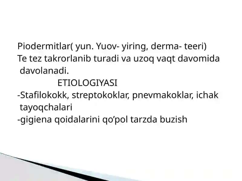 Piodermiyalar 2