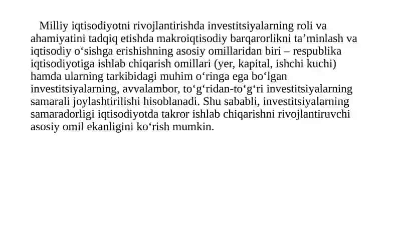 HX Investitsiyalarning Roli 2