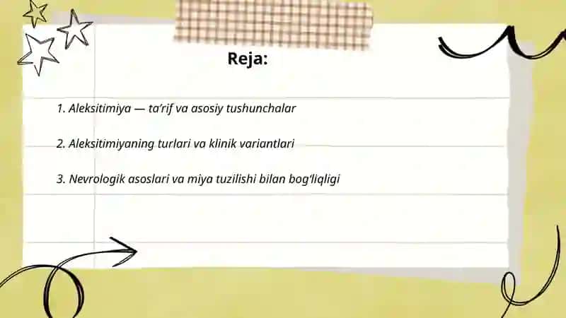 Aleksitimiya sabablari belgilari profilaktikasi 2