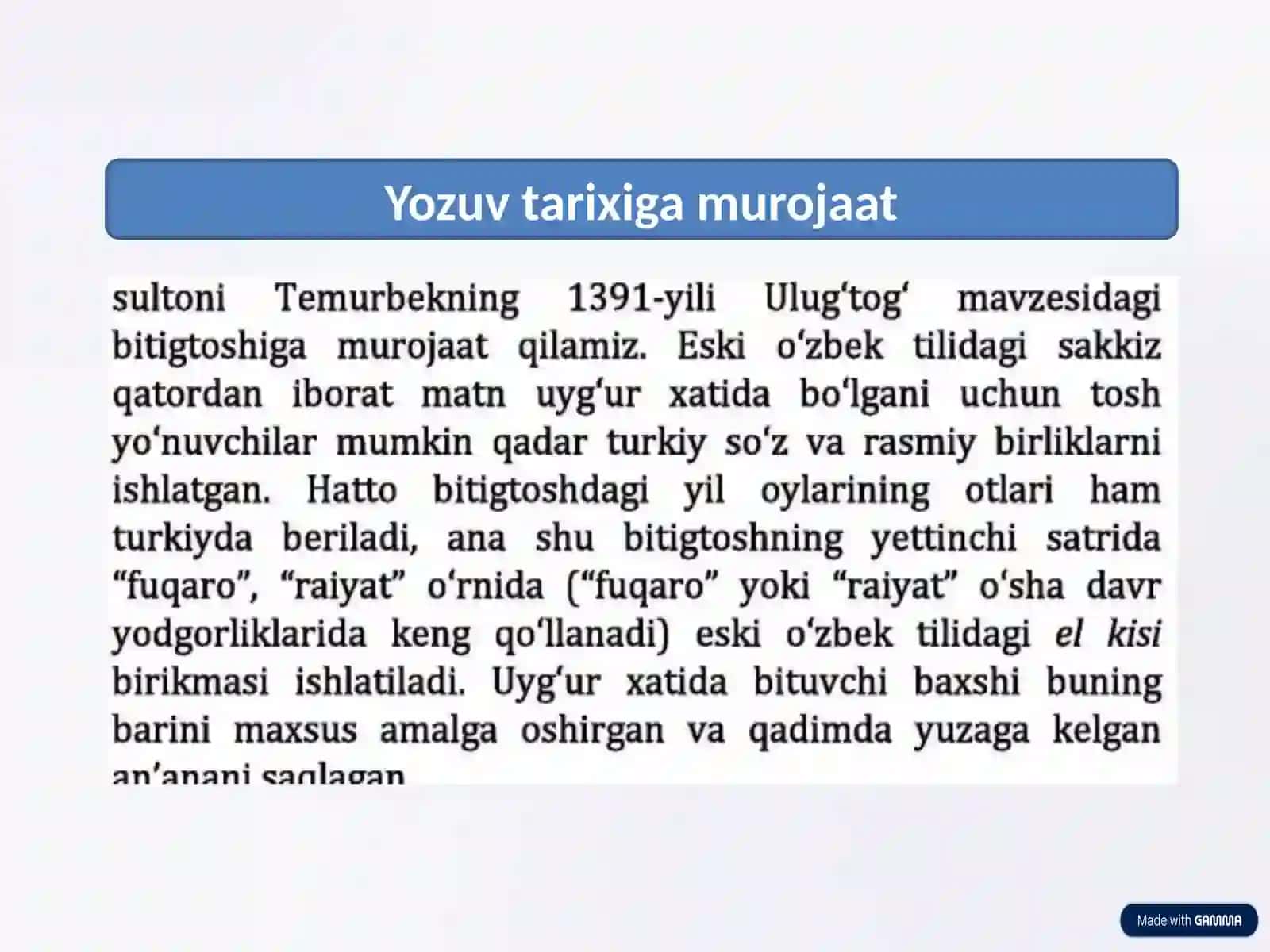 Yozuv turlari va hujjatlar uslubi 2