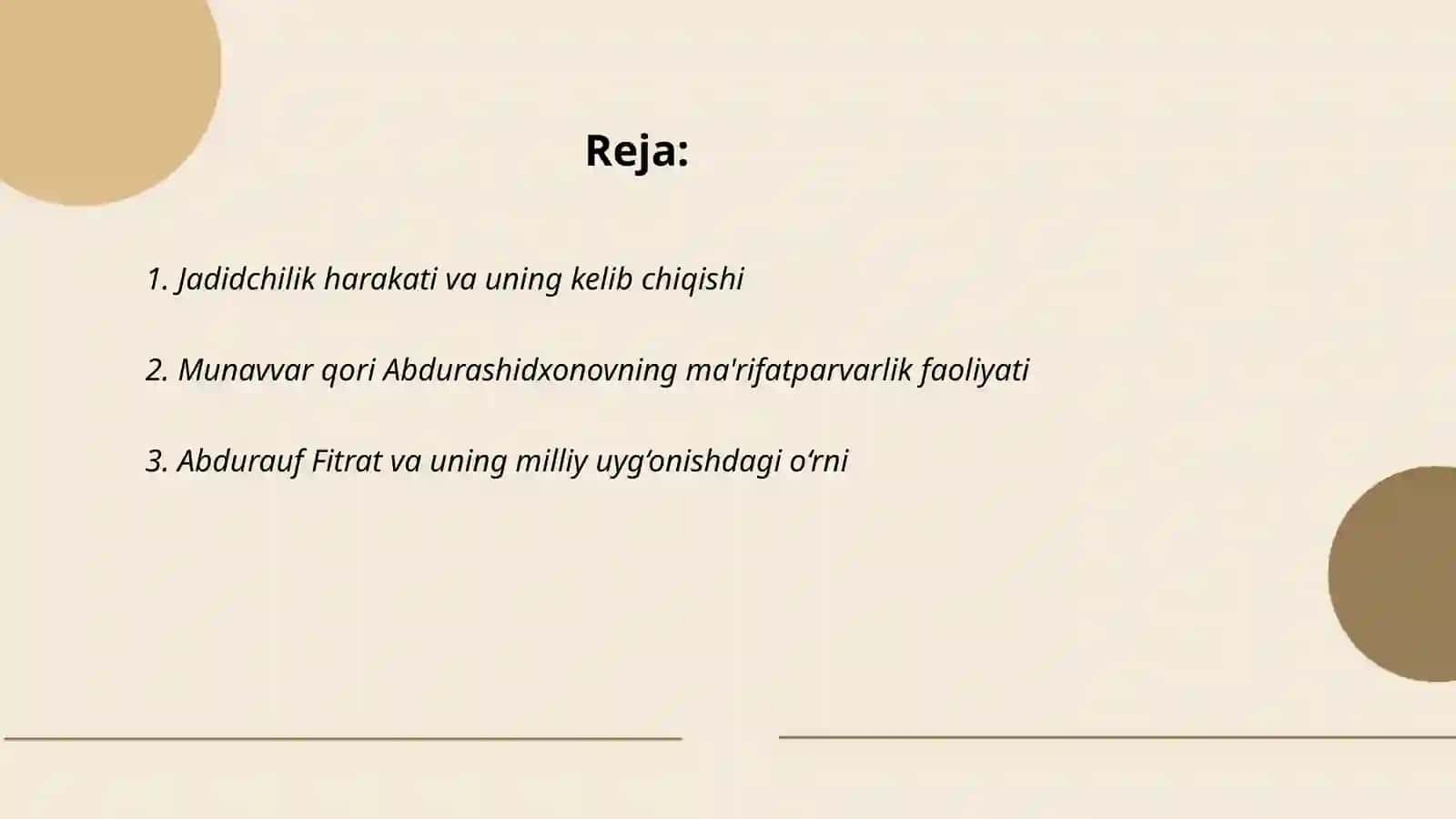 Oʻzbekistonning eng yangi tarixi fanidan tayyorlagan taqdimoti 2