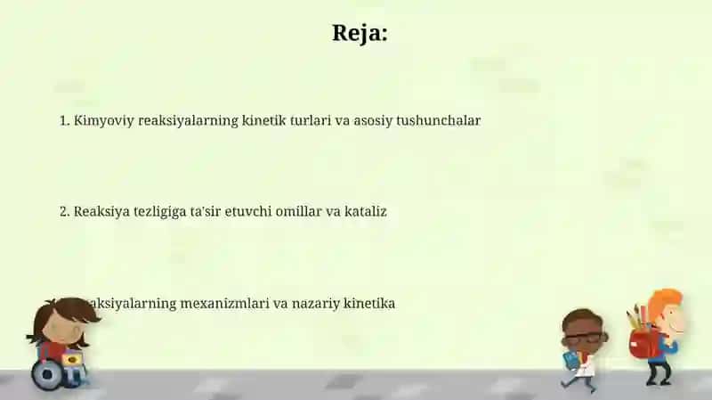 Kimyoviy reaksiyalarning kinetik jihatdan turlari 2