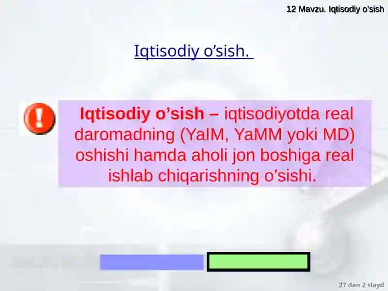UZOQ MUDDATLI IQTISODIY O’SISH MODELLARI 2