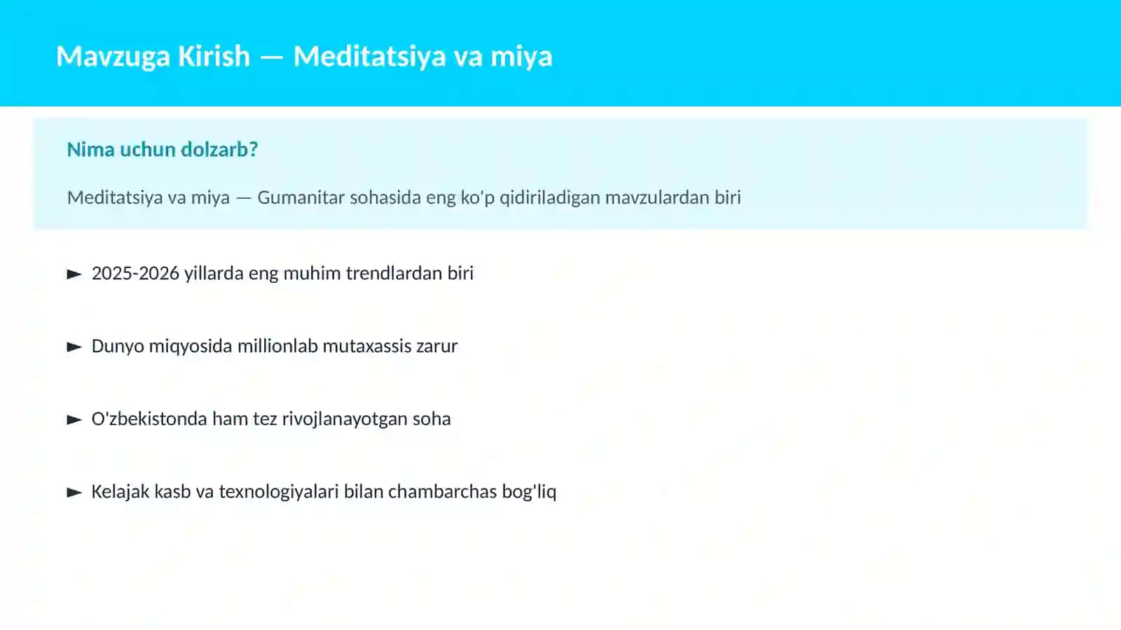 Meditatsiya va miya 2