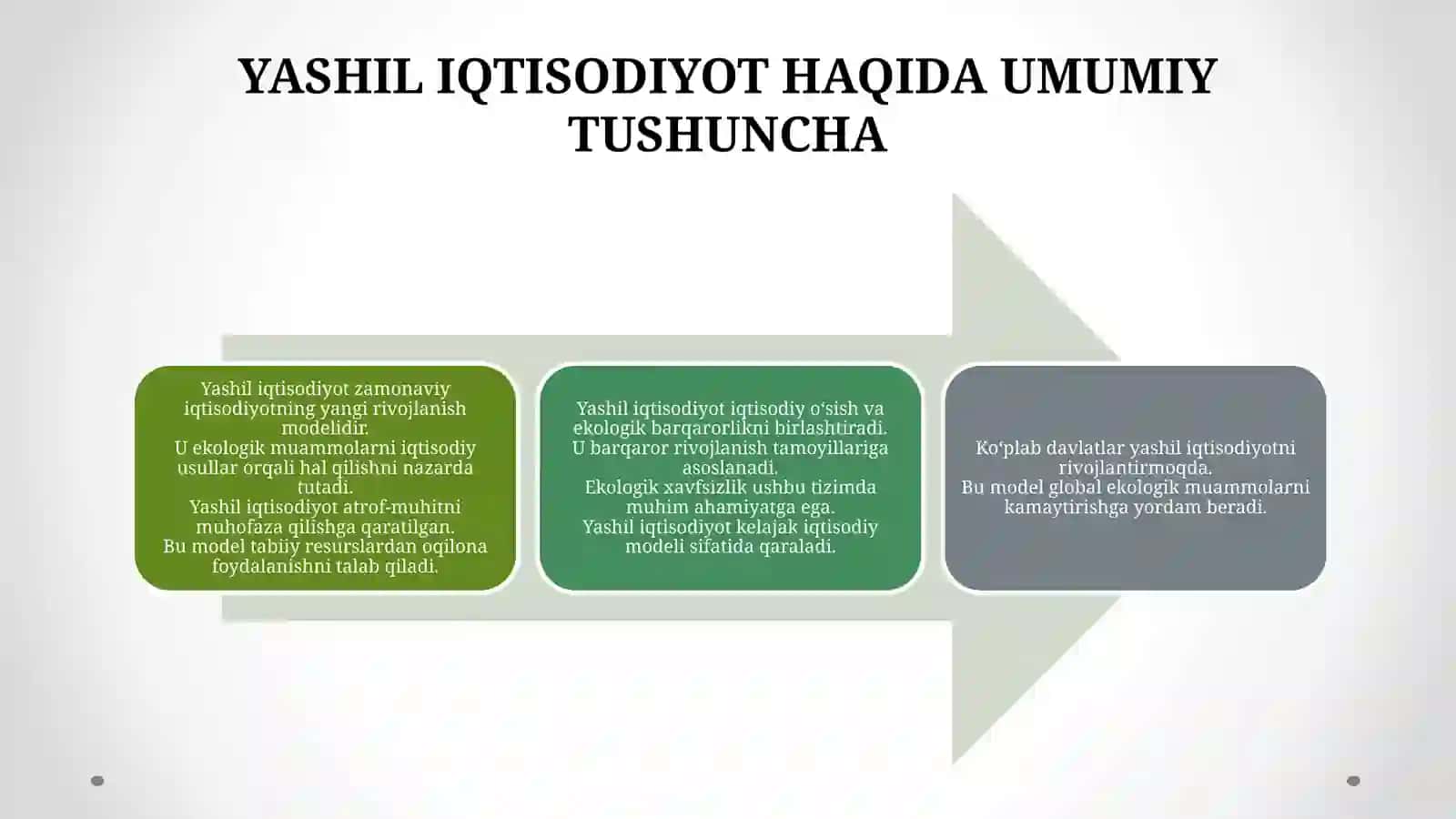 Yashil iqtisodiyot fanining asosiy vazifalari 2
