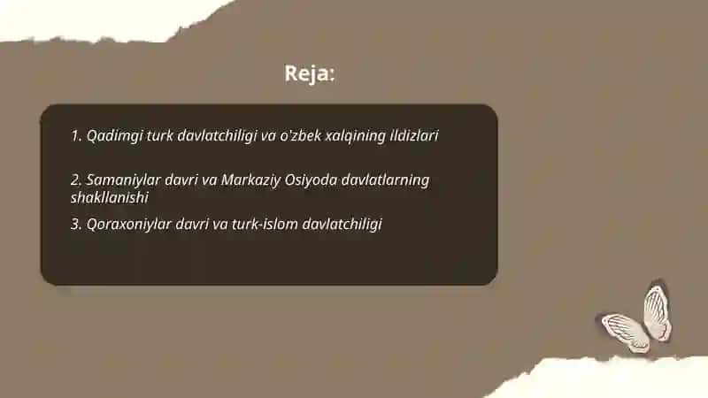 Qadimgi turk davlatchiligi va o'zbek xalqining ildizlari 2