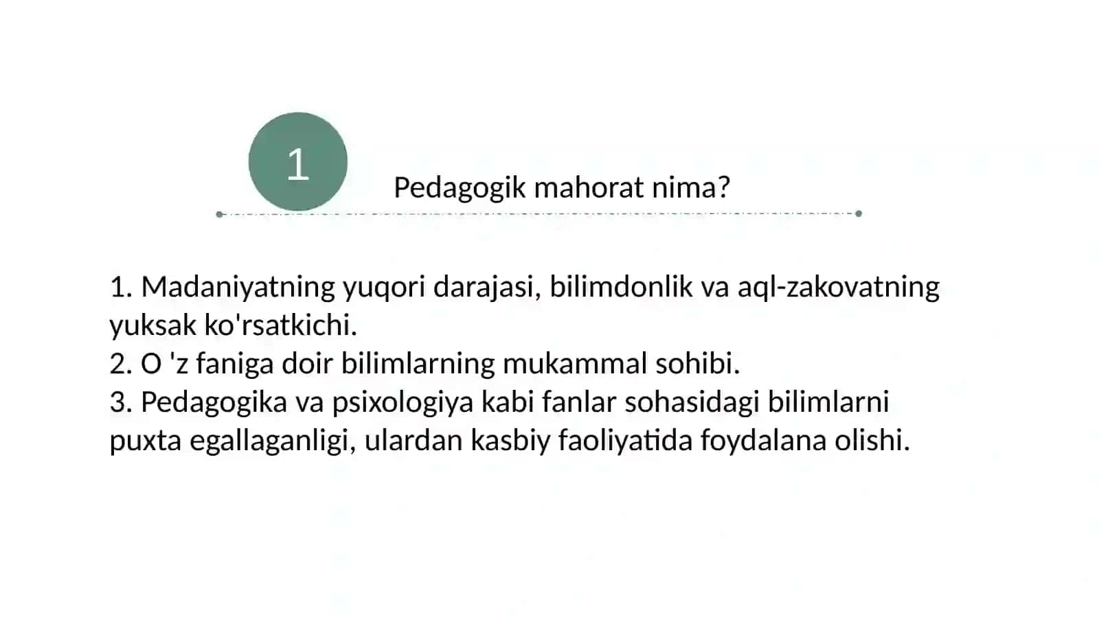 Pedagogik mahorat asoslari 2