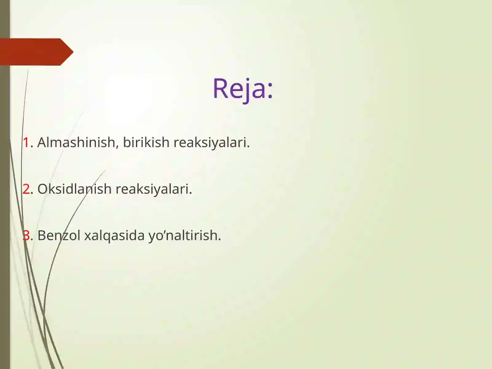 Arenlarning kimyoviy xossalari 2