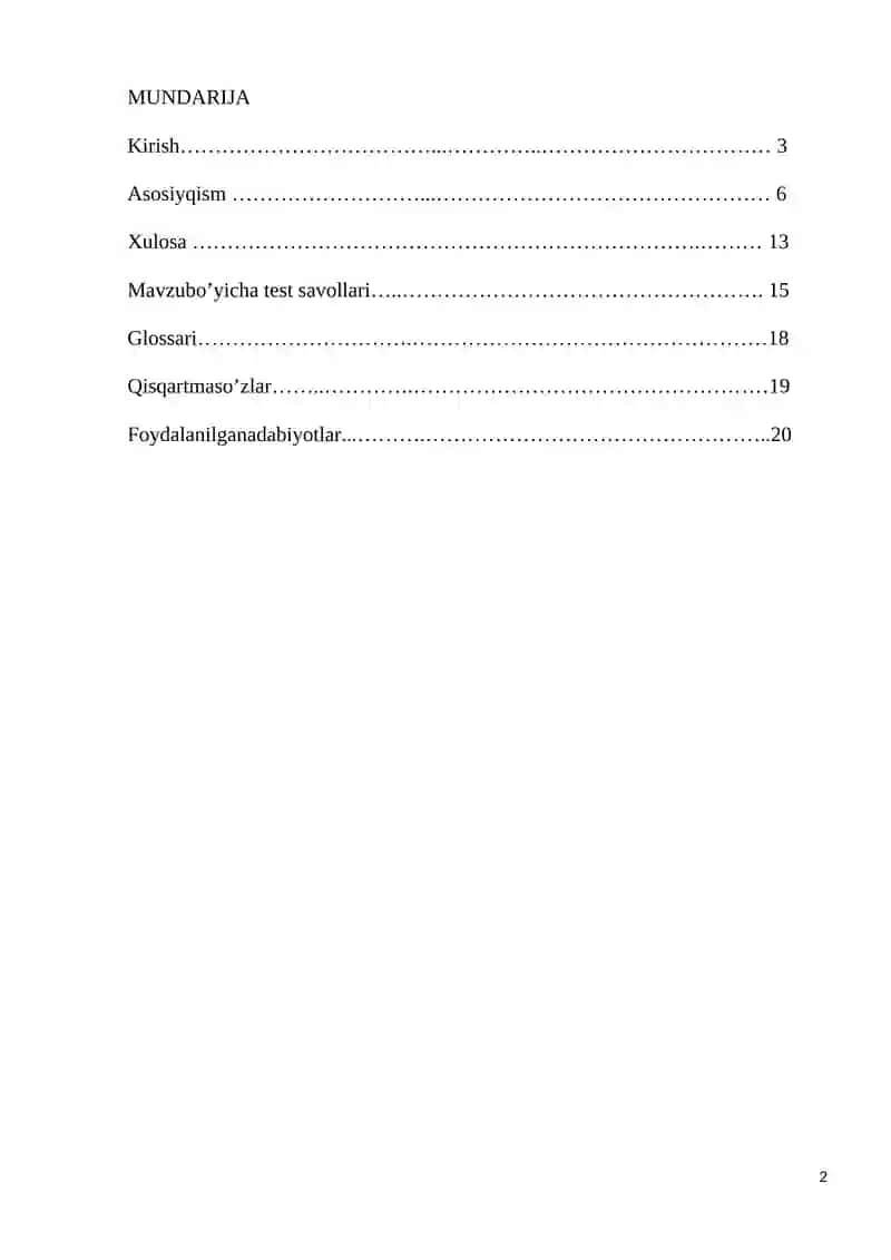 "Tibbiyotda axborot texnologiyalari" 2