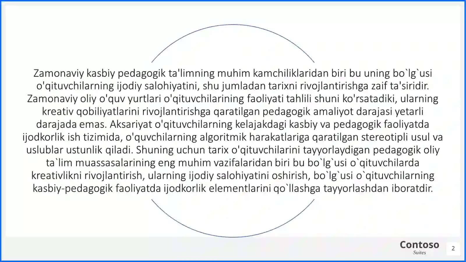 Muammoli ma’ruzalar, muammoli seminarlar, muammoli amaliymashg’ulotar 2